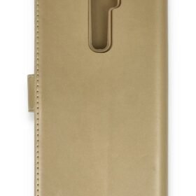 Oppo Reno 2Z Kılıf Trend S Plus Kapaklı Kılıf - Gold-(5796)