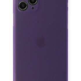 iPhone 11 Pro Kılıf PP Ultra İnce Kapak - Mor-(5796)