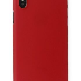 iPhone XS Max Kılıf PP Ultra İnce Kapak - Kırmızı-(5796)