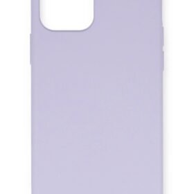 iPhone 12 Mini Kılıf Nano içi Kadife Silikon - Lila-(5796)