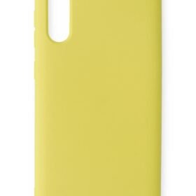 Samsung Galaxy A70 Kılıf Nano içi Kadife Silikon - Sarı-(5796)