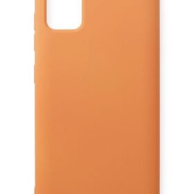 Samsung Galaxy A71 Kılıf Nano içi Kadife Silikon - Turuncu-(5796)