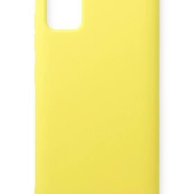 Samsung Galaxy A71 Kılıf Nano içi Kadife Silikon - Sarı-(5796)