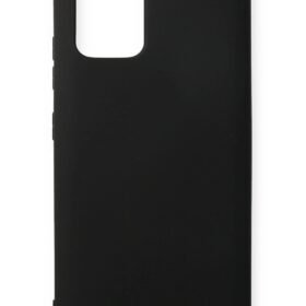 Samsung Galaxy A91 / S10 Lite Kılıf Nano içi Kadife Silikon - Siyah-(5796)