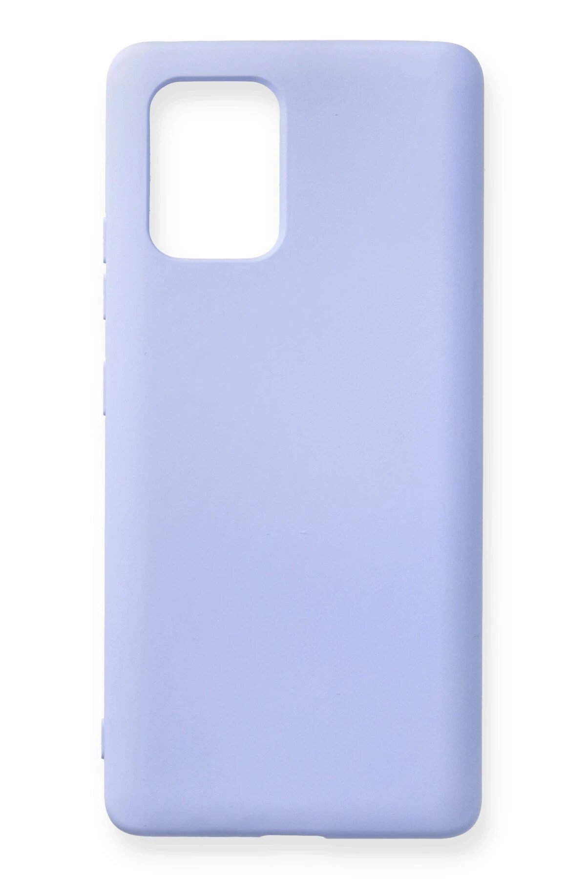Samsung Galaxy A91 / S10 Lite Kılıf Nano içi Kadife Silikon - Lila-(5796)