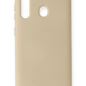 Samsung Galaxy M40 Kılıf Nano içi Kadife Silikon - Kemik-(5796)