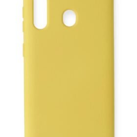 Samsung Galaxy M40 Kılıf Nano içi Kadife Silikon - Sarı-(5796)