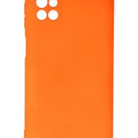 Samsung Galaxy M51 Kılıf Nano içi Kadife Silikon - Turuncu-(5796)