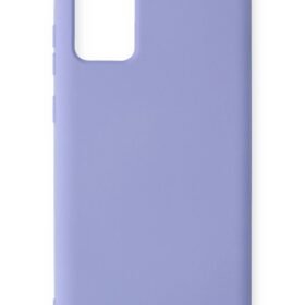 Samsung Galaxy Note 20 Kılıf Nano içi Kadife Silikon - Lila-(5796)