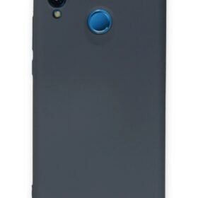 Huawei P20 Lite Kılıf Nano içi Kadife Silikon - Gri-(5796)