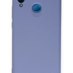 Huawei P20 Lite Kılıf Nano içi Kadife Silikon - Lila-(5796)