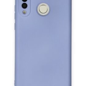 Huawei P30 Lite Kılıf Nano içi Kadife Silikon - Lila-(5796)
