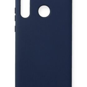 Huawei P30 Lite Kılıf Nano içi Kadife Silikon - Lacivert-(5796)