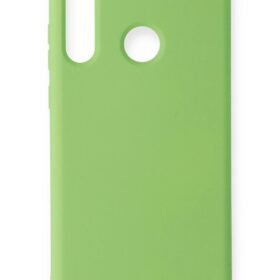 Huawei Y6P Kılıf Nano içi Kadife Silikon - Yeşil-(5796)