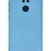Xiaomi Redmi Note 9 Kılıf Nano içi Kadife Silikon - Mavi-(5796)