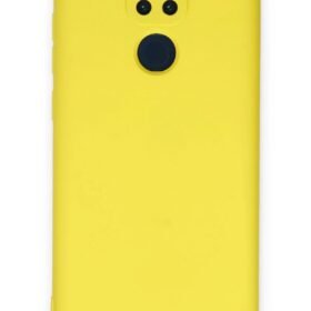 Xiaomi Redmi Note 9 Kılıf Nano içi Kadife Silikon - Sarı-(5796)