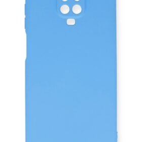 Xiaomi Redmi Note 9 Pro Kılıf Nano içi Kadife Silikon - Mavi-(5796)