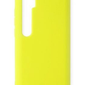Xiaomi Mi Note 10 Lite Kılıf Nano içi Kadife Silikon - Sarı-(5796)