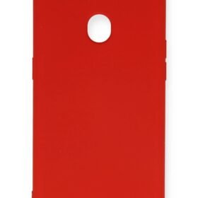 Oppo A12 Kılıf Nano içi Kadife Silikon - Kırmızı-(5796)