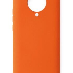 Xiaomi Redmi K30 Pro Kılıf Nano içi Kadife Silikon - Turuncu-(5796)