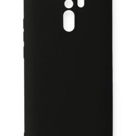 Xiaomi Redmi 9 Kılıf Nano içi Kadife Silikon - Siyah-(5796)