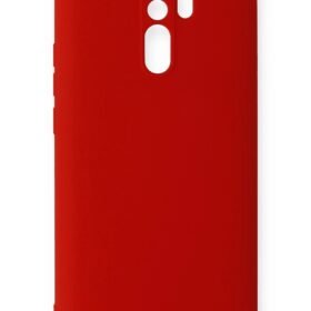 Xiaomi Redmi 9 Kılıf Nano içi Kadife Silikon - Kırmızı-(5796)
