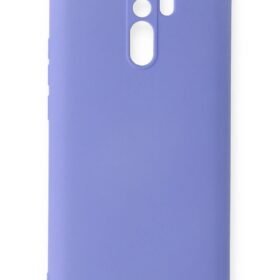 Xiaomi Redmi 9 Kılıf Nano içi Kadife Silikon - Lila-(5796)