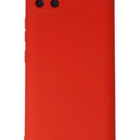 Realme C11 Kılıf Nano içi Kadife Silikon - Kırmızı-(5796)