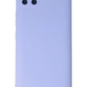 Realme C11 Kılıf Nano içi Kadife Silikon - Lila-(5796)