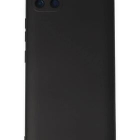 Realme C11 Kılıf Nano içi Kadife Silikon - Siyah-(5796)