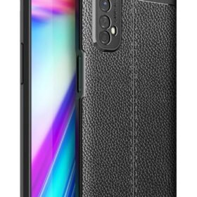 Realme 7 Kılıf Auto Focus Kapak - Siyah-(5796)