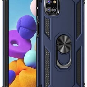 Samsung Galaxy M51 Kılıf Sofya Yüzüklü Silikon Kapak - Lacivert-(5796)