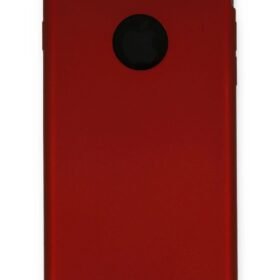 iPhone 7 Kılıf First Silikon - Bordo-(5796)