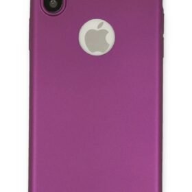 iPhone X Kılıf First Silikon - Mürdüm-(5796)