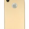 iPhone X Kılıf First Silikon - Gold-(5796)
