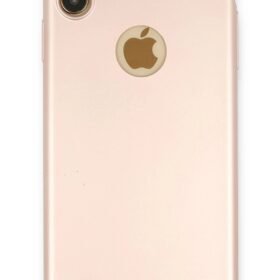 iPhone XS Max Kılıf First Silikon - Rose Gold-(5796)