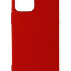 iPhone 12 Mini Kılıf First Silikon - Koyu Kırmızı-(5796)