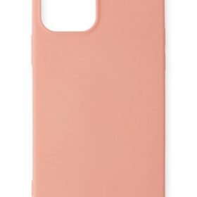 iPhone 12 Mini Kılıf First Silikon - Pudra-(5796)