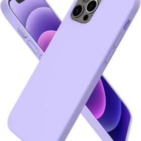 iPhone 12 Pro Max Kılıf First Silikon - Lila-(5796)