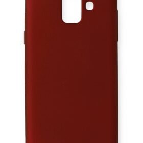 Samsung Galaxy A6 2018 Kılıf First Silikon - Bordo-(5796)