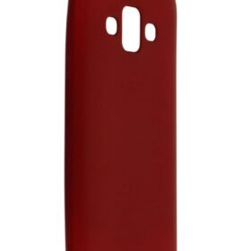 Samsung Galaxy J7 Duo Kılıf First Silikon - Bordo-(5796)