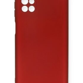 Samsung Galaxy M51 Kılıf First Silikon - Bordo-(5796)
