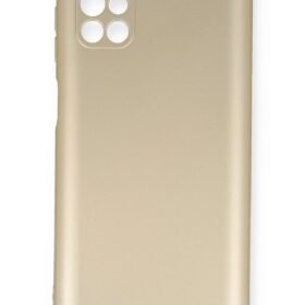 Samsung Galaxy M51 Kılıf First Silikon - Gold-(5796)