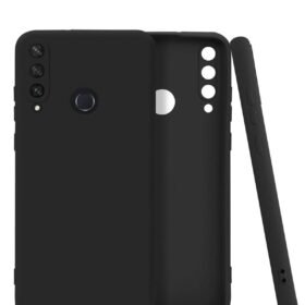 Huawei Y6P Kılıf First Silikon - Siyah-(5796)