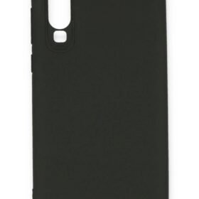 Huawei P30 Kılıf First Silikon - Siyah-(5796)