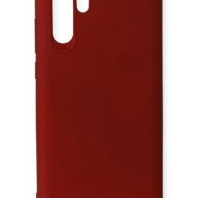 Huawei P30 Pro Kılıf First Silikon - Bordo-(5796)