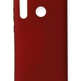 Huawei Honor 20 Lite Kılıf First Silikon - Bordo-(5796)