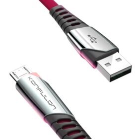 DC16 Micro USB Kablo 1M 2.4A - Kırmızı-(5796)