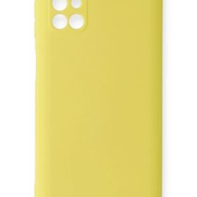 Samsung Galaxy M31S Kılıf Nano içi Kadife Silikon - Sarı-(5796)
