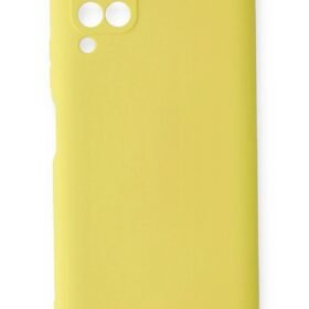 Huawei P40 Lite Kılıf Nano içi Kadife Silikon - Sarı-(5796)